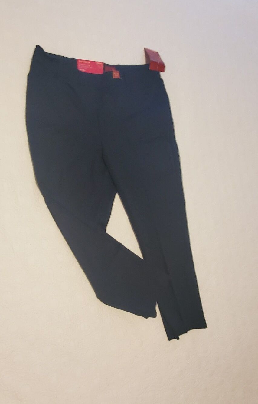 212 Collection Womens Pants Size 16 NWT Navy Blue Ankle Natural Fit